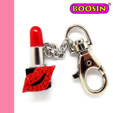 Sexy Red Lips Keychain / Hot Lipstick Maquillage Keychain pour cadeaux